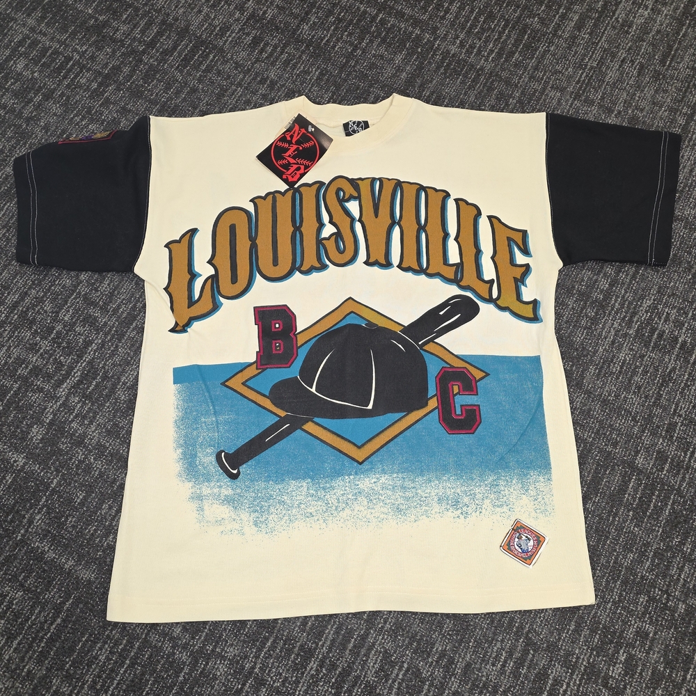 Louisville Black Caps Negro League Baseball Graphic Tee - Cream and Black